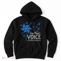 Stop Child Abuse Child Abuse Prevention Awareness Pinwheel Hoodie thumb 0