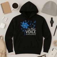 Stop Child Abuse Child Abuse Prevention Awareness Pinwheel Hoodie thumb 3