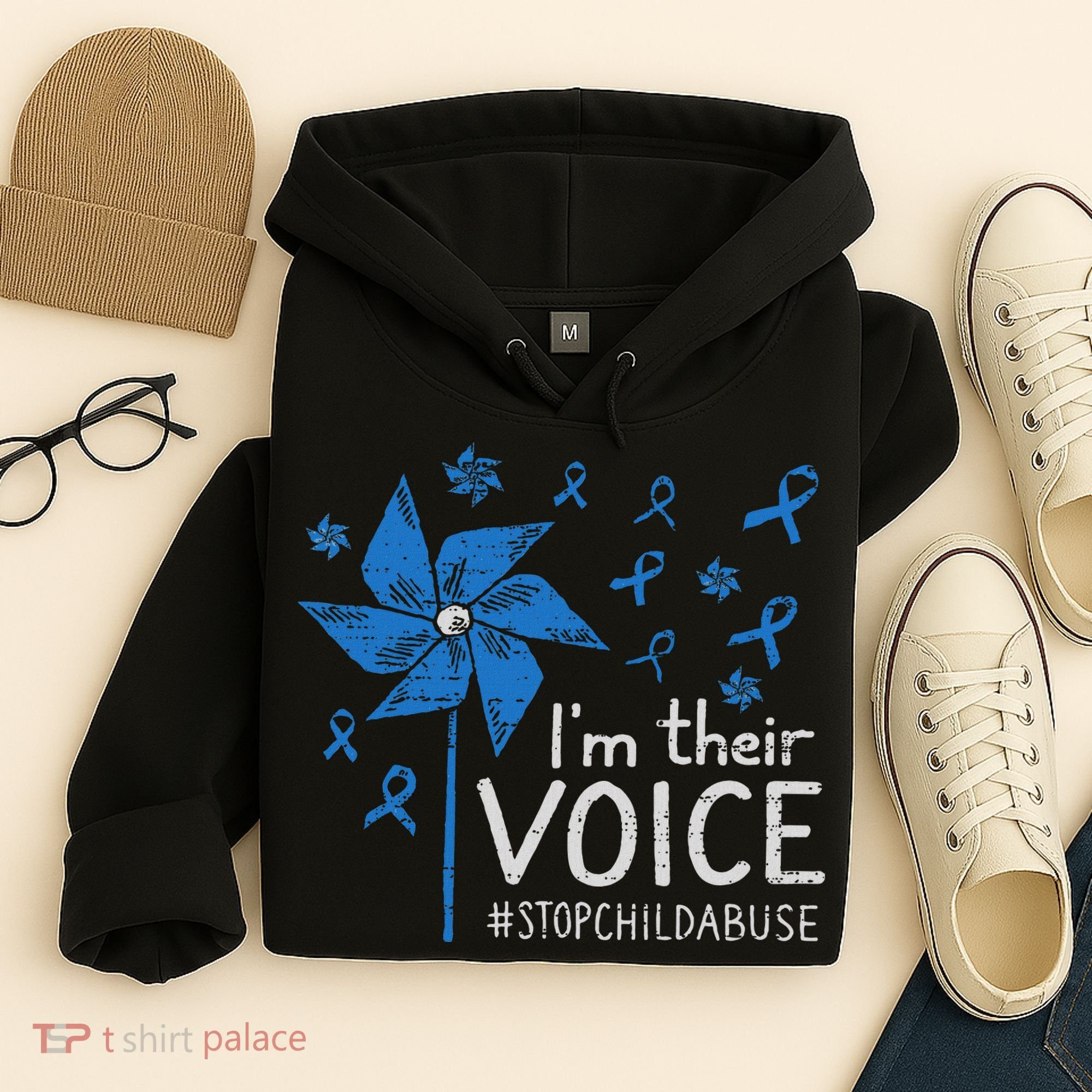 Stop Child Abuse Child Abuse Prevention Awareness Pinwheel Hoodie