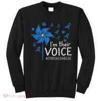Stop Child Abuse Child Abuse Prevention Awareness Pinwheel Sweatshirt thumb 0