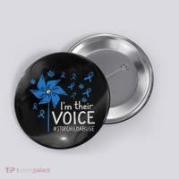 Stop Child Abuse Child Abuse Prevention Awareness Pinwheel Button thumb 0