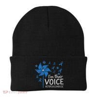 Stop Child Abuse Child Abuse Prevention Awareness Pinwheel Beanie thumb 0