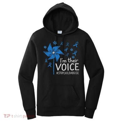 Stop Child Abuse Child Abuse Prevention Awareness Pinwheel Women's Hoodie