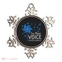 Stop Child Abuse Child Abuse Prevention Awareness Pinwheel Ornament thumb 0