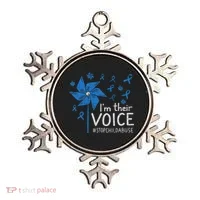 Stop Child Abuse Child Abuse Prevention Awareness Pinwheel Ornament thumb 0