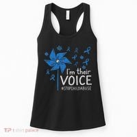 Stop Child Abuse Child Abuse Prevention Awareness Pinwheel Women's Tank Top thumb 0