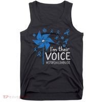 Stop Child Abuse Child Abuse Prevention Awareness Pinwheel Tank Top thumb 0