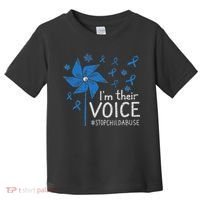 Stop Child Abuse Child Abuse Prevention Awareness Pinwheel Toddler T-Shirt thumb 0