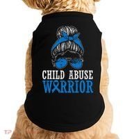 Stop Child Abuse Awareness Support Doggie Tank thumb 0