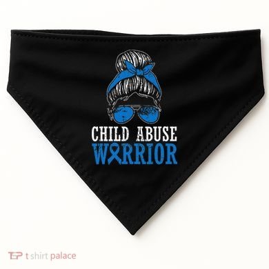 Stop Child Abuse Awareness Support USA-Made Doggie Bandana