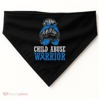 Stop Child Abuse Awareness Support USA-Made Doggie Bandana thumb 0