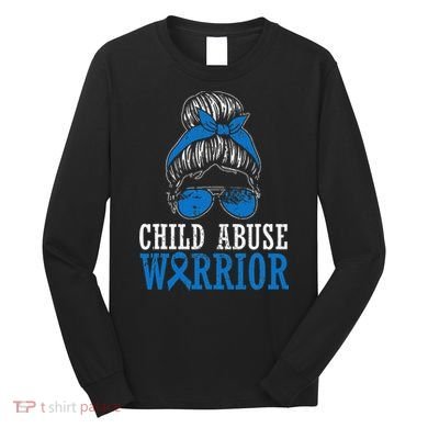 Stop Child Abuse Awareness Support Long Sleeve Shirt