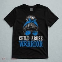 Stop Child Abuse Awareness Support T-Shirt thumb 5