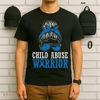 Stop Child Abuse Awareness Support T-Shirt thumb 6