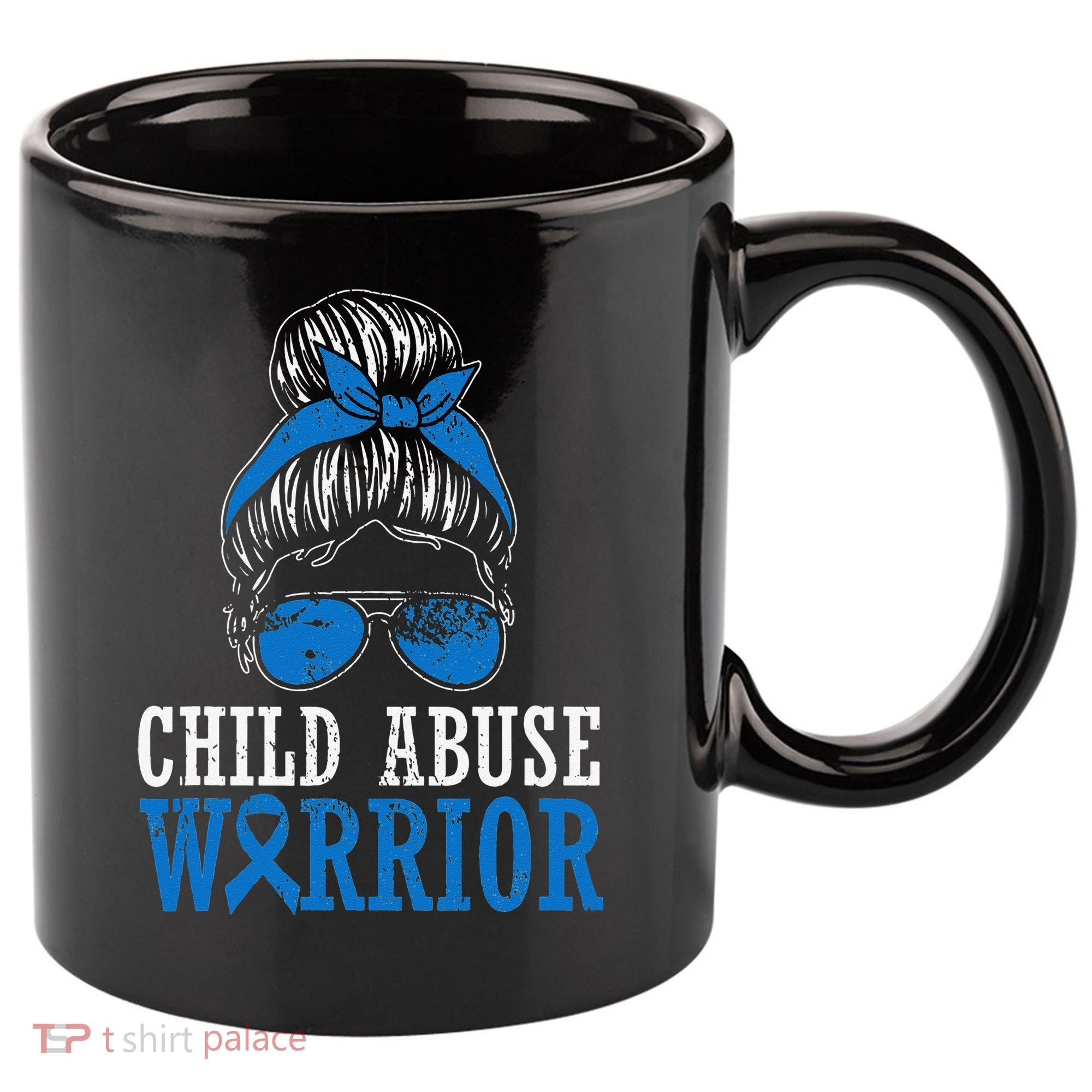 Stop Child Abuse Awareness Support 11oz C Handle Ceramic Mug