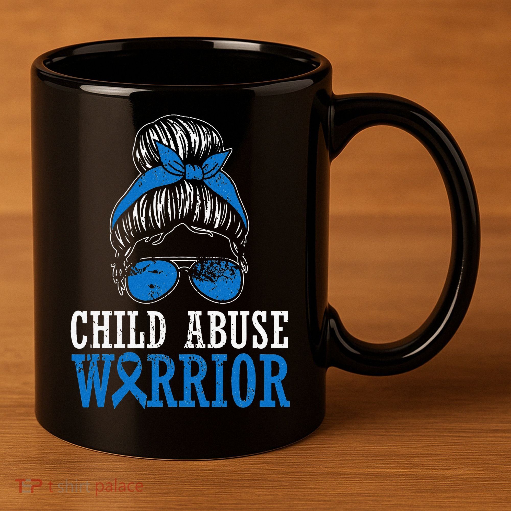 Stop Child Abuse Awareness Support 11oz C Handle Ceramic Mug