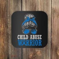 Stop Child Abuse Awareness Support Coaster thumb 0