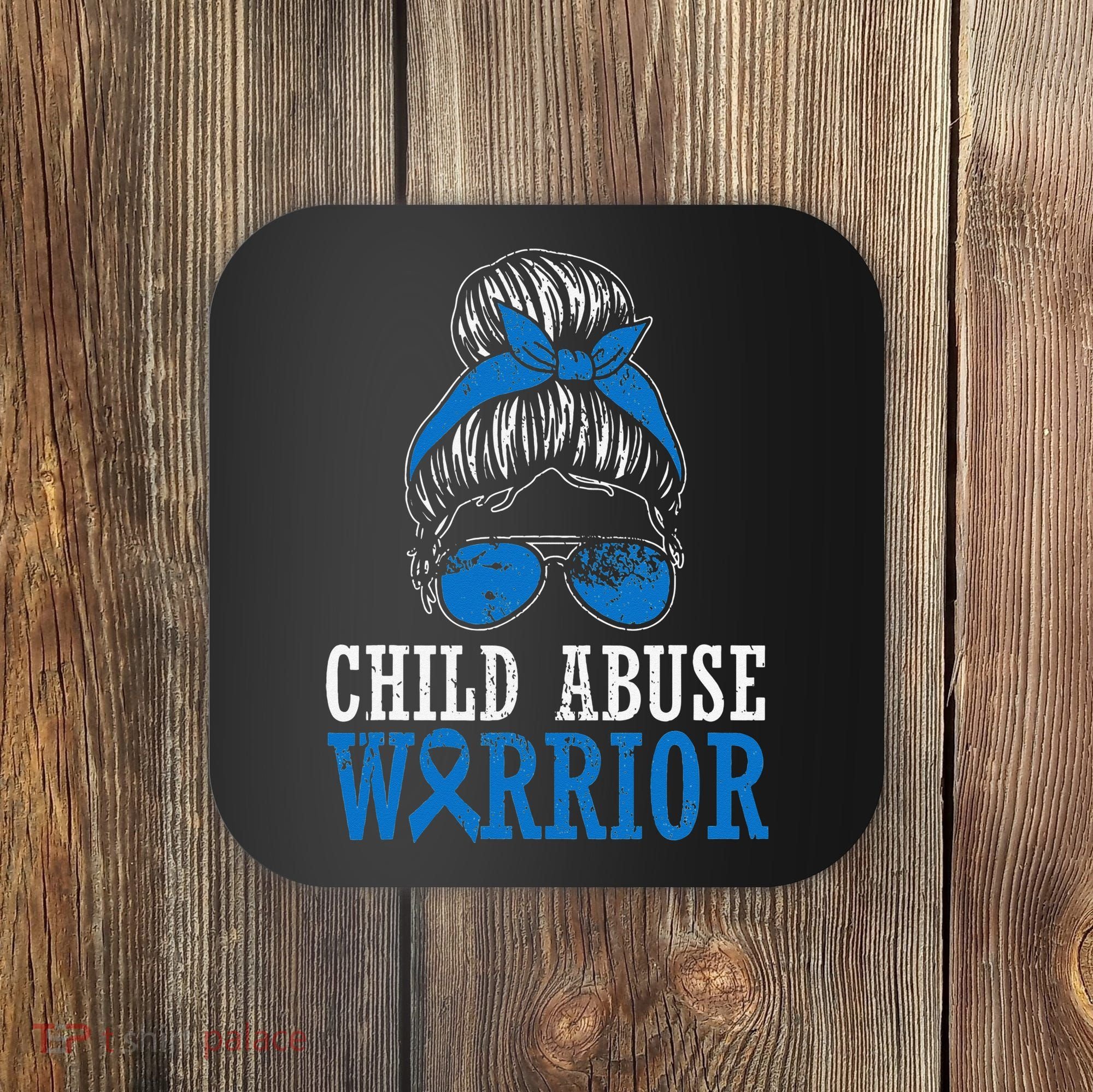 Stop Child Abuse Awareness Support Coaster