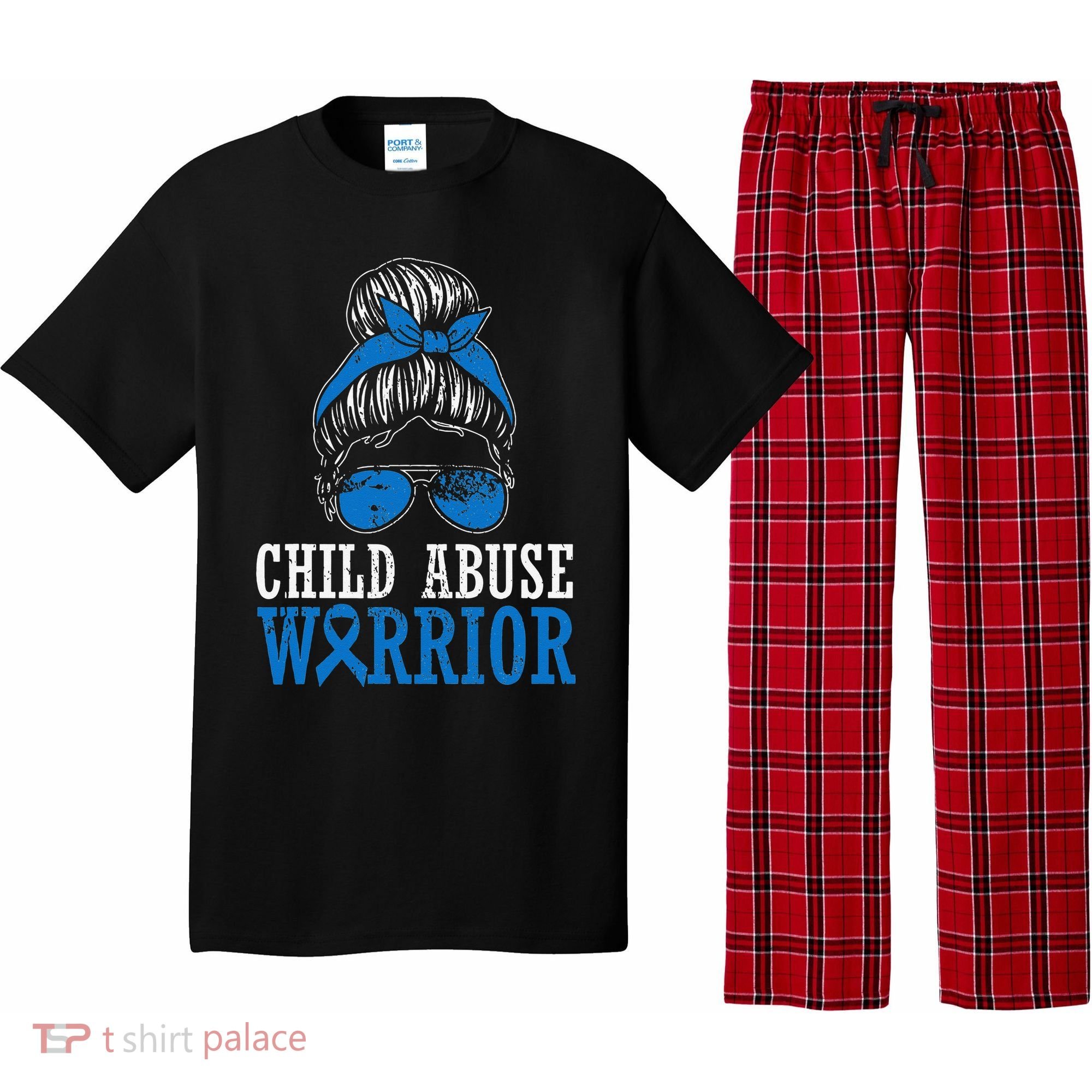 Stop Child Abuse Awareness Support Pajama Set