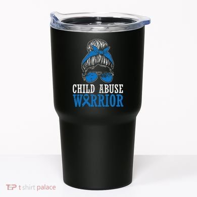 Stop Child Abuse Awareness Support Tumbler