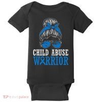 Stop Child Abuse Awareness Support Baby Bodysuit thumb 0