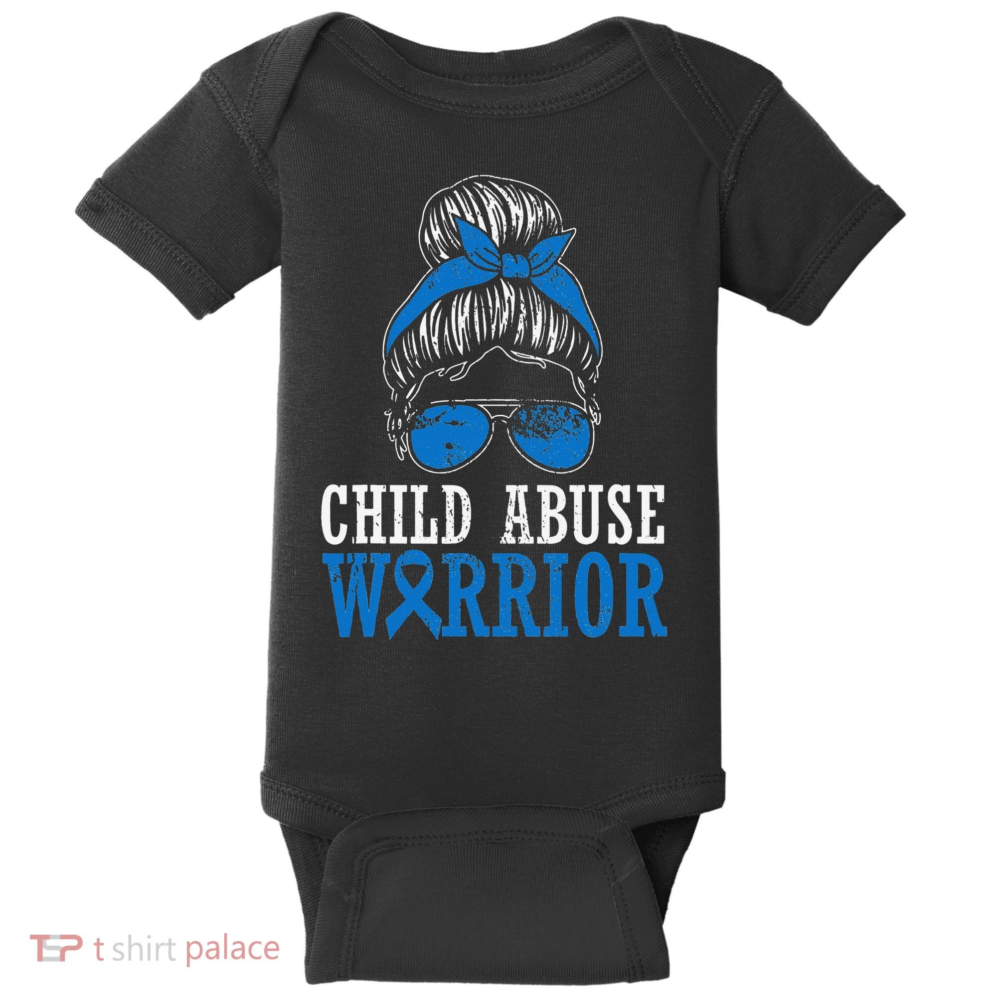 Stop Child Abuse Awareness Support Baby Bodysuit