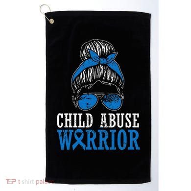 Stop Child Abuse Awareness Support Golf Towel