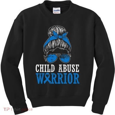 Stop Child Abuse Awareness Support Kids Sweatshirt