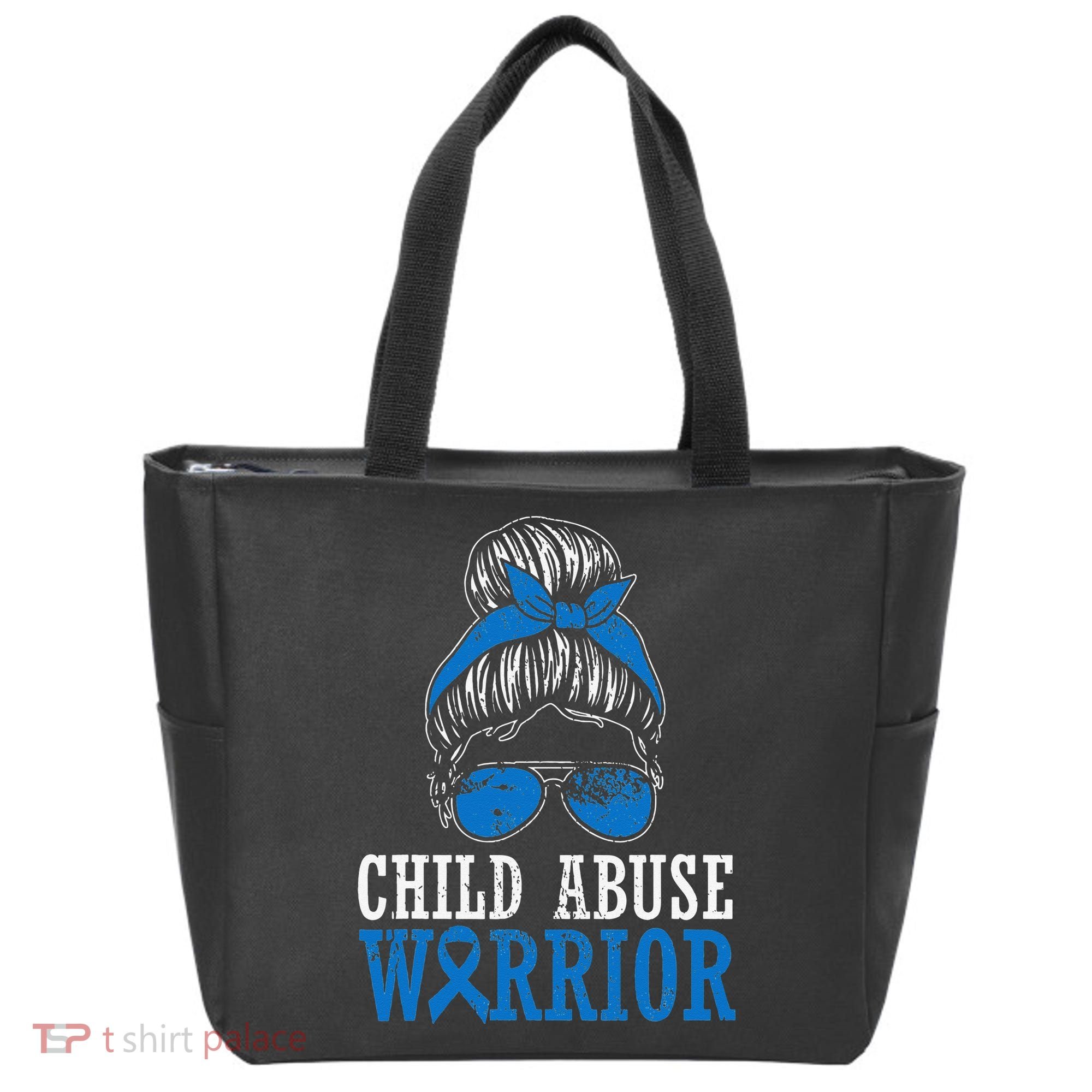 Stop Child Abuse Awareness Support Tote Bag