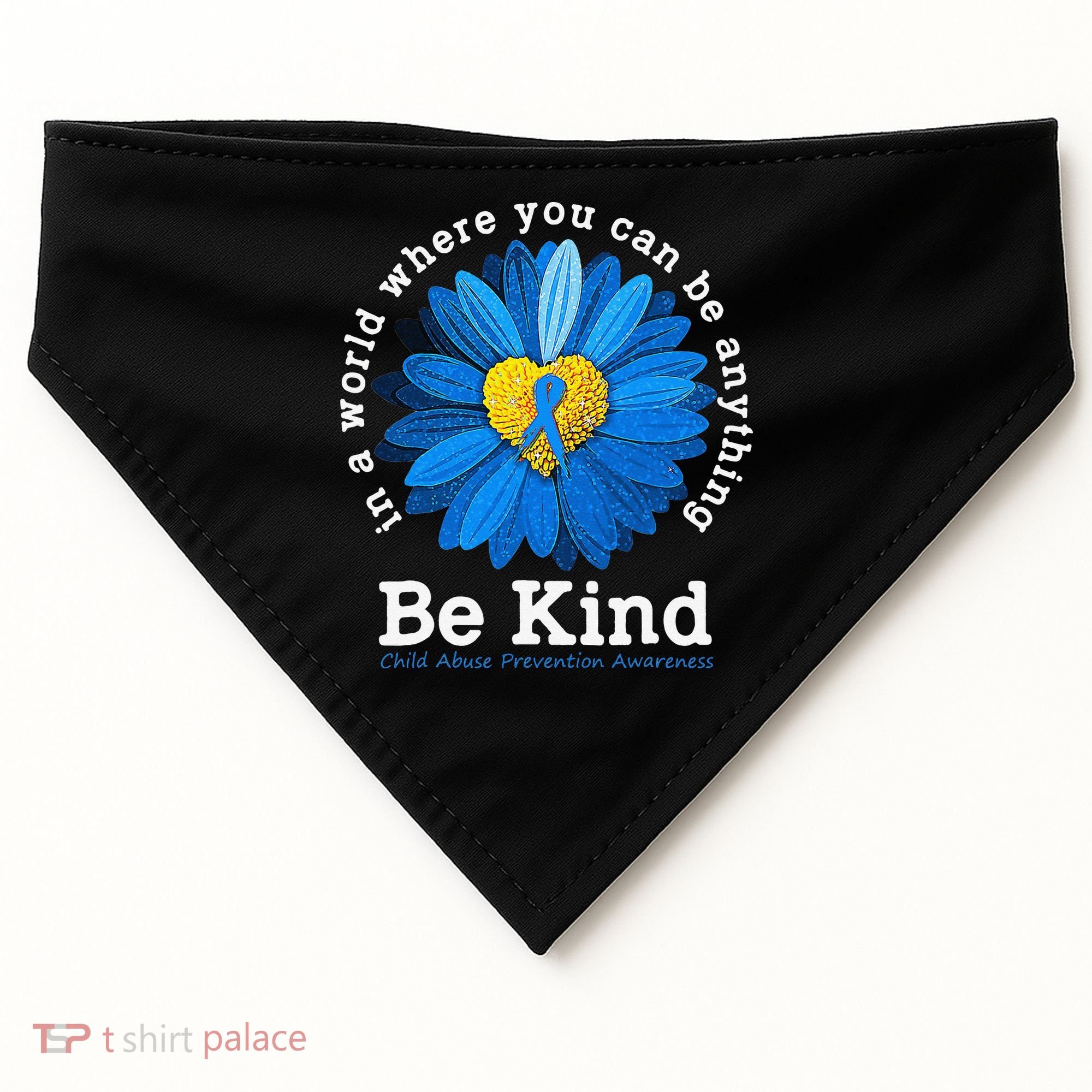 Stop Child Abuse Child Abuse Awareness Prevention USA-Made Doggie Bandana