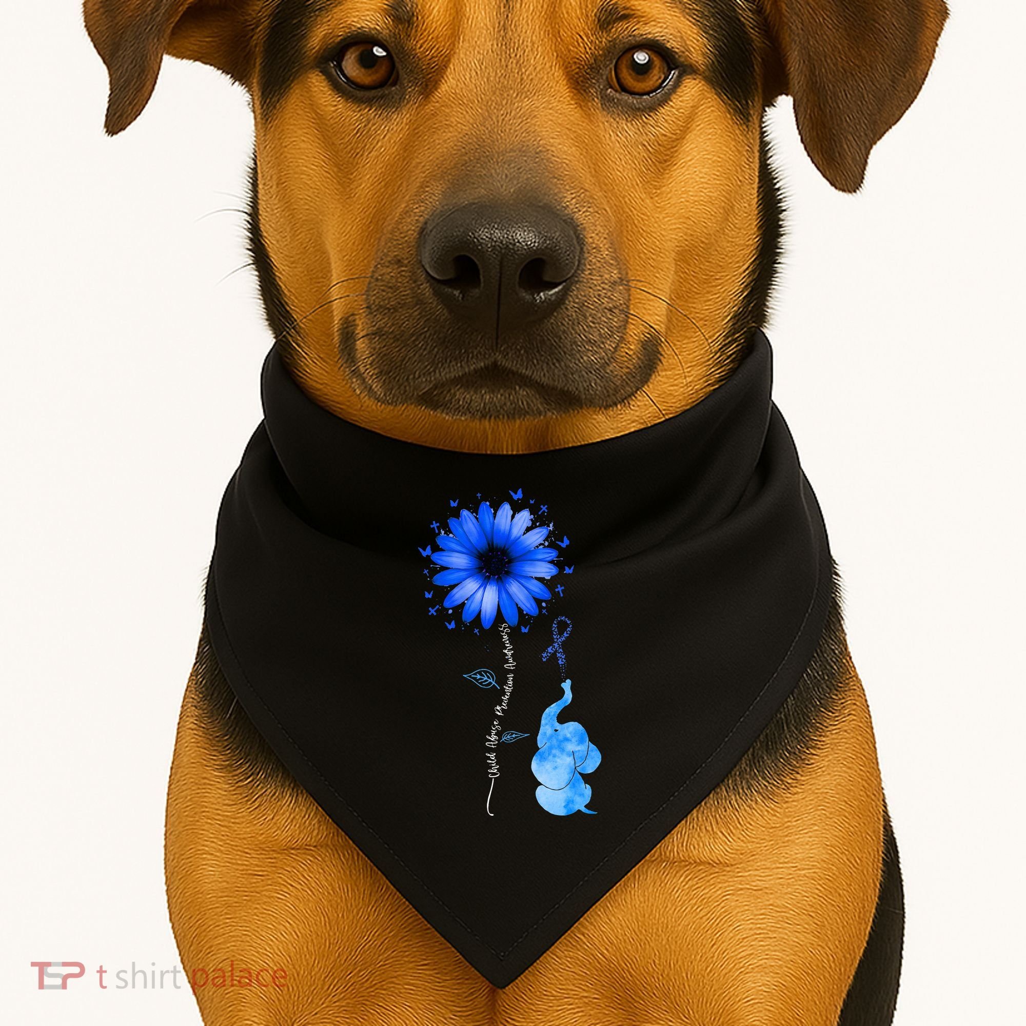 Stop Child Abuse Prevention Awareness Month USA-Made Doggie Bandana