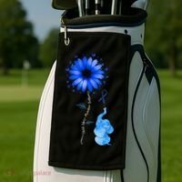 Stop Child Abuse Prevention Awareness Month Golf Towel thumb 2