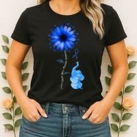 Stop Child Abuse Prevention Awareness Month Women's T-Shirt thumb 2