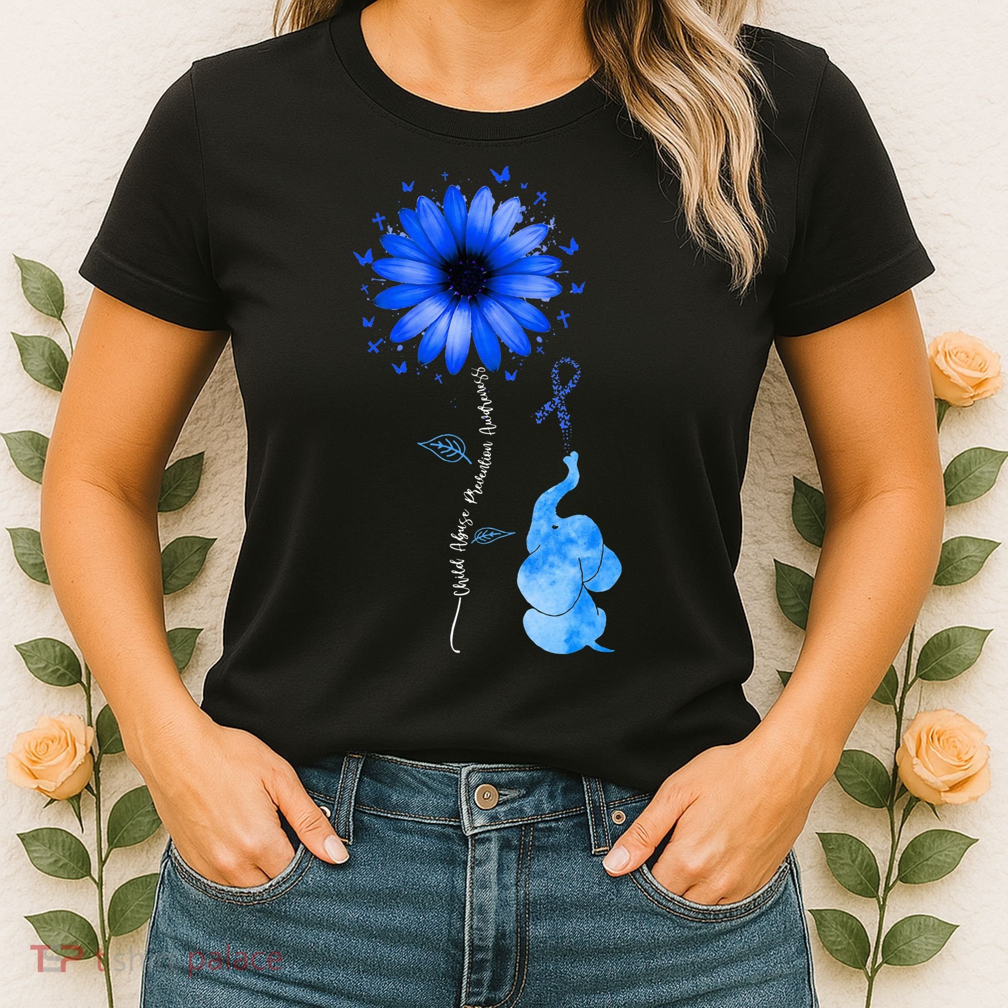 Stop Child Abuse Prevention Awareness Month Women's T-Shirt