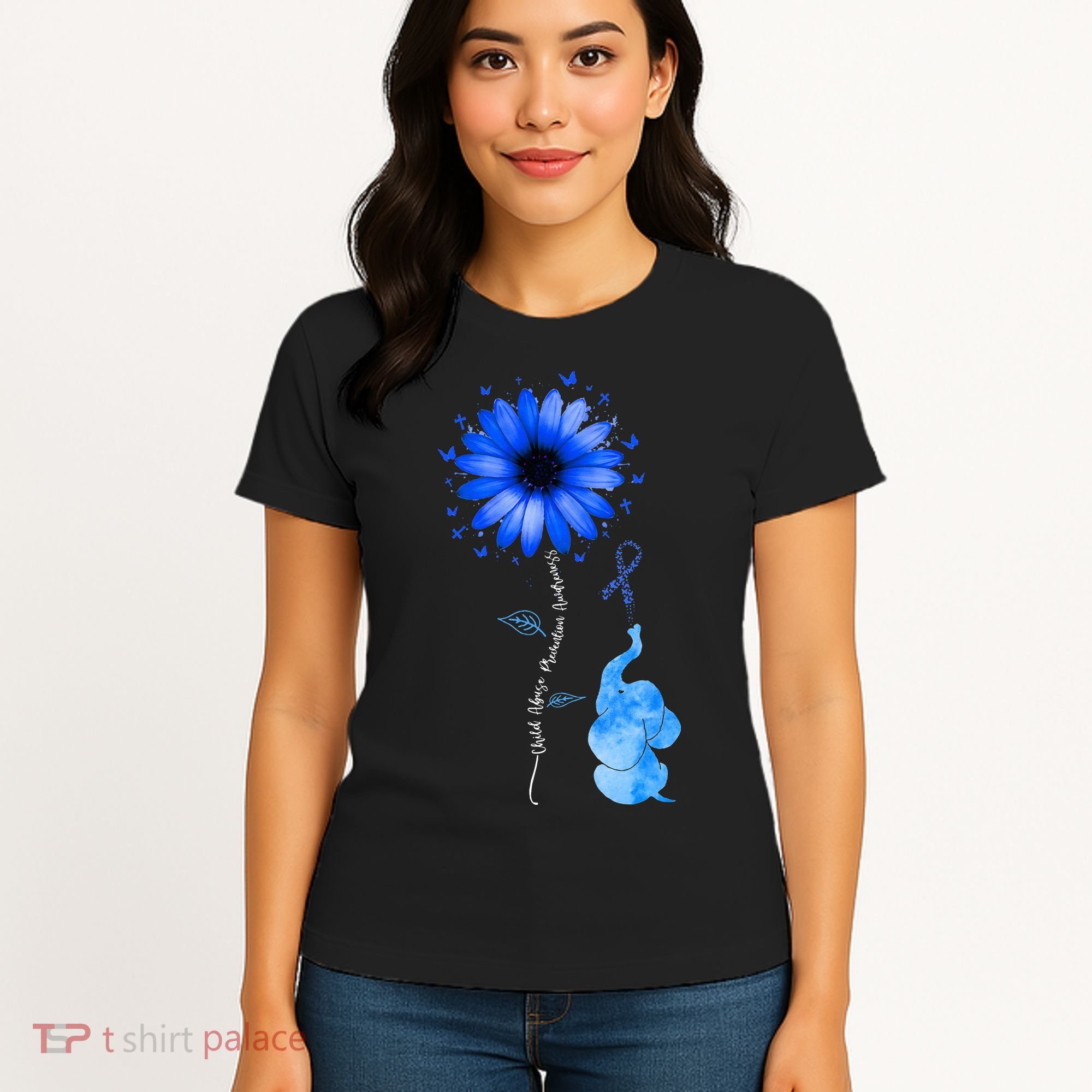 Stop Child Abuse Prevention Awareness Month Women's T-Shirt