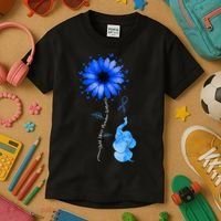 Stop Child Abuse Prevention Awareness Month Kids T-Shirt thumb 3