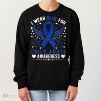 Stop Child Abuse Prevention Month Blue Ribbon Awareness Women's Sweatshirt thumb 0
