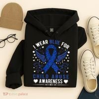 Stop Child Abuse Prevention Month Blue Ribbon Awareness Hoodie thumb 4