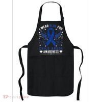 Stop Child Abuse Prevention Month Blue Ribbon Awareness Apron thumb 0