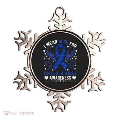 Stop Child Abuse Prevention Month Blue Ribbon Awareness Ornament