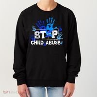 Stop Child Abuse Child Abuse Prevention Awareness Pinwheels  Women's Sweatshirt thumb 0