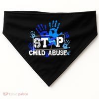 Stop Child Abuse Child Abuse Prevention Awareness Pinwheels  USA-Made Doggie Bandana thumb 0