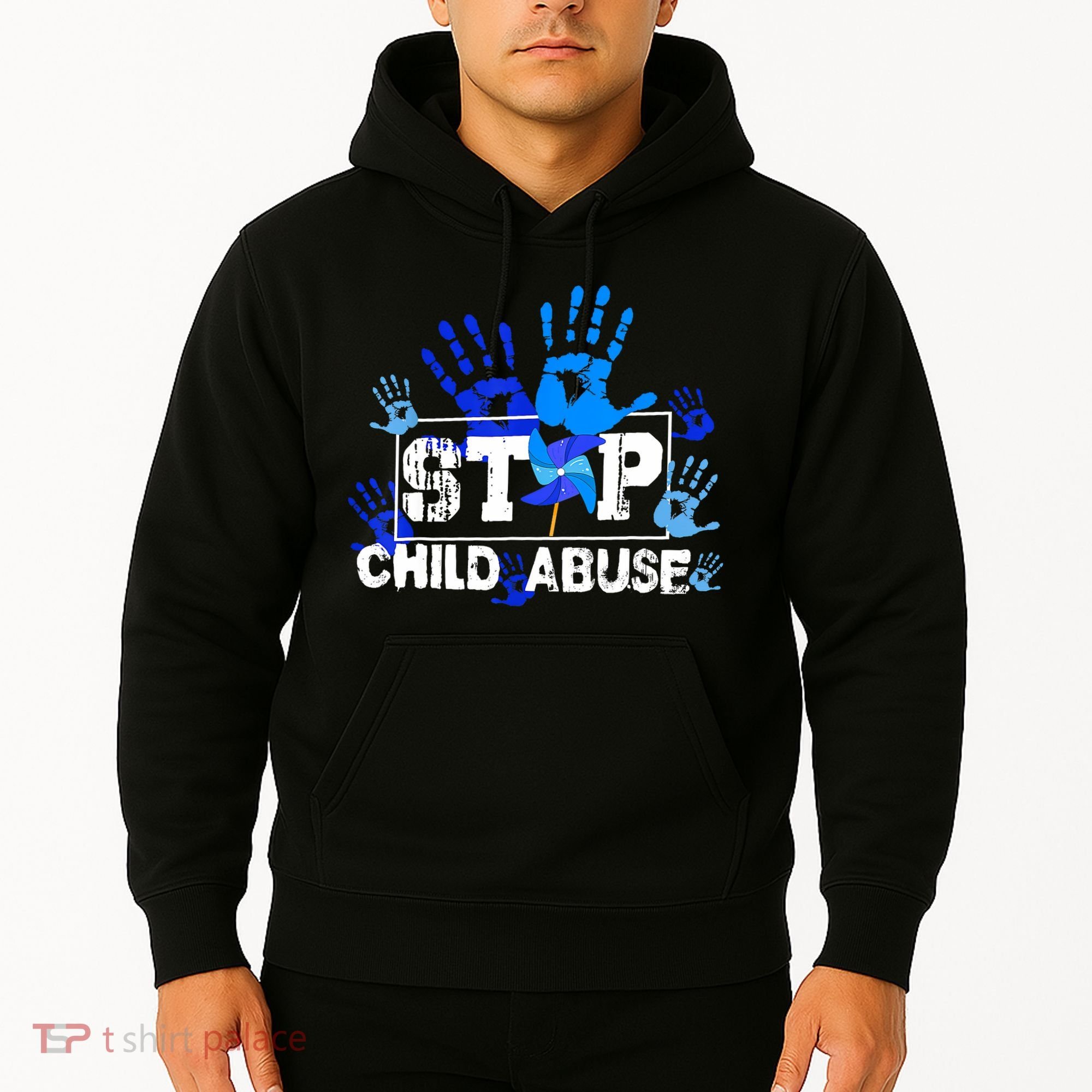Stop Child Abuse Child Abuse Prevention Awareness Pinwheels  Hoodie