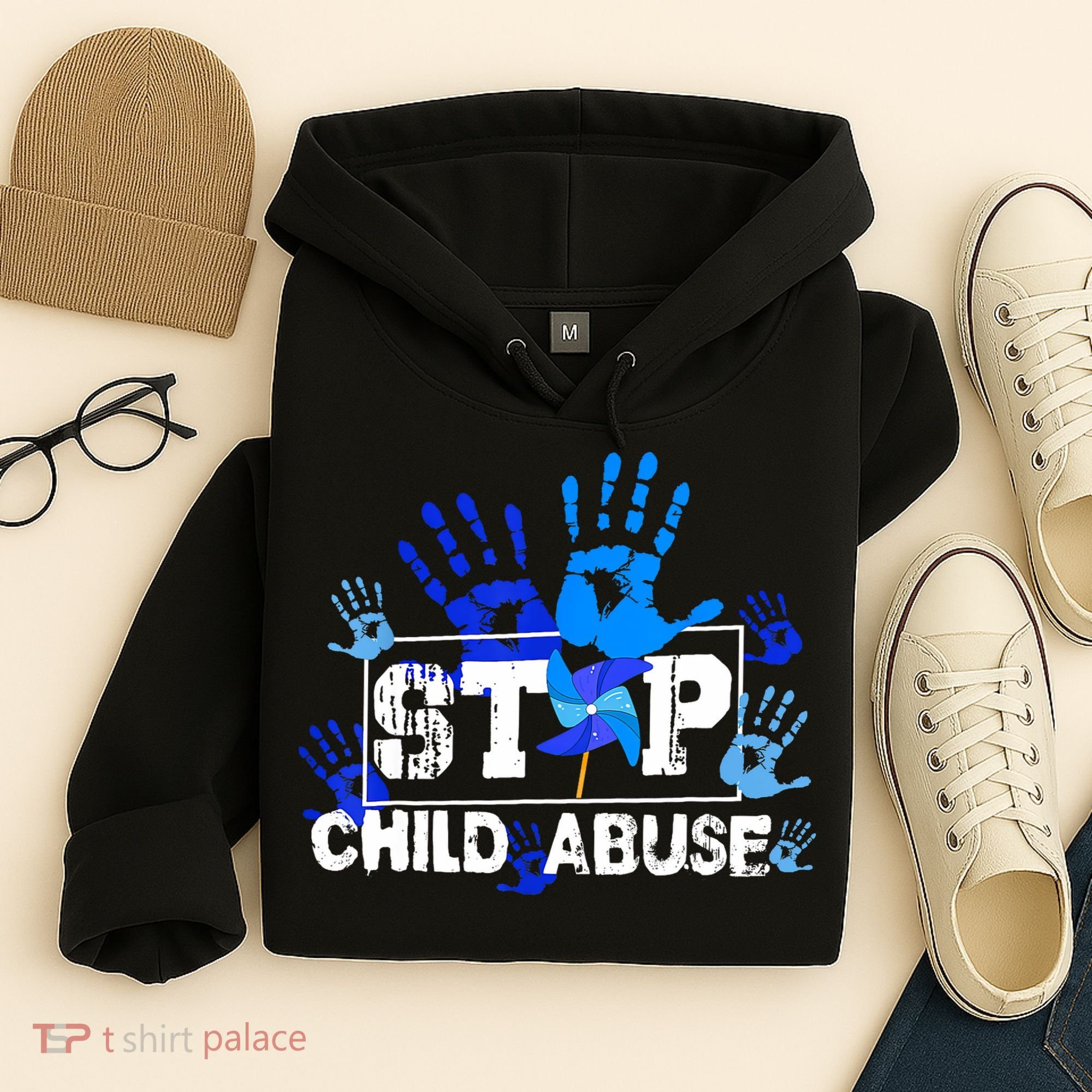 Stop Child Abuse Child Abuse Prevention Awareness Pinwheels  Hoodie