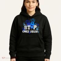 Stop Child Abuse Child Abuse Prevention Awareness Pinwheels  Hoodie thumb 5