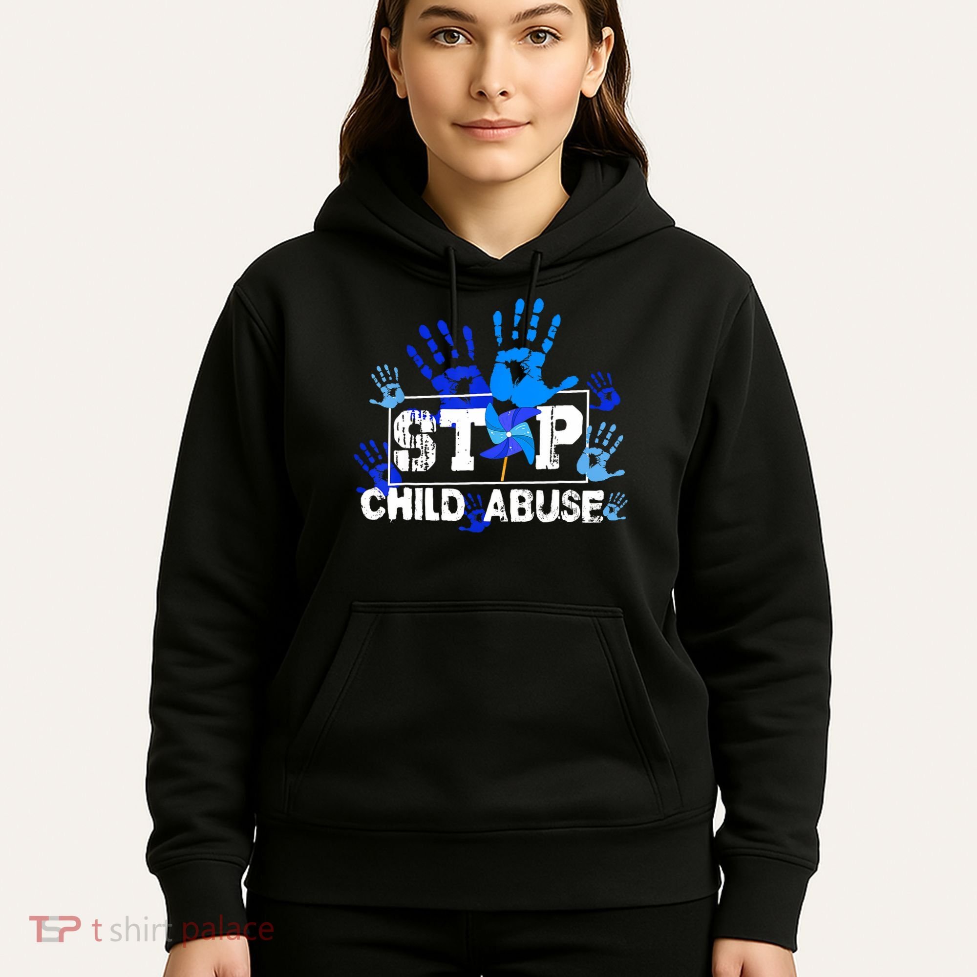 Stop Child Abuse Child Abuse Prevention Awareness Pinwheels  Hoodie