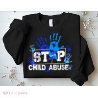 Stop Child Abuse Child Abuse Prevention Awareness Pinwheels  Sweatshirt thumb 2