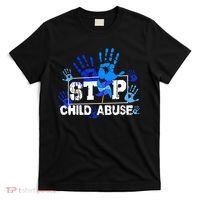 Stop Child Abuse Child Abuse Prevention Awareness Pinwheels  T-Shirt thumb 0