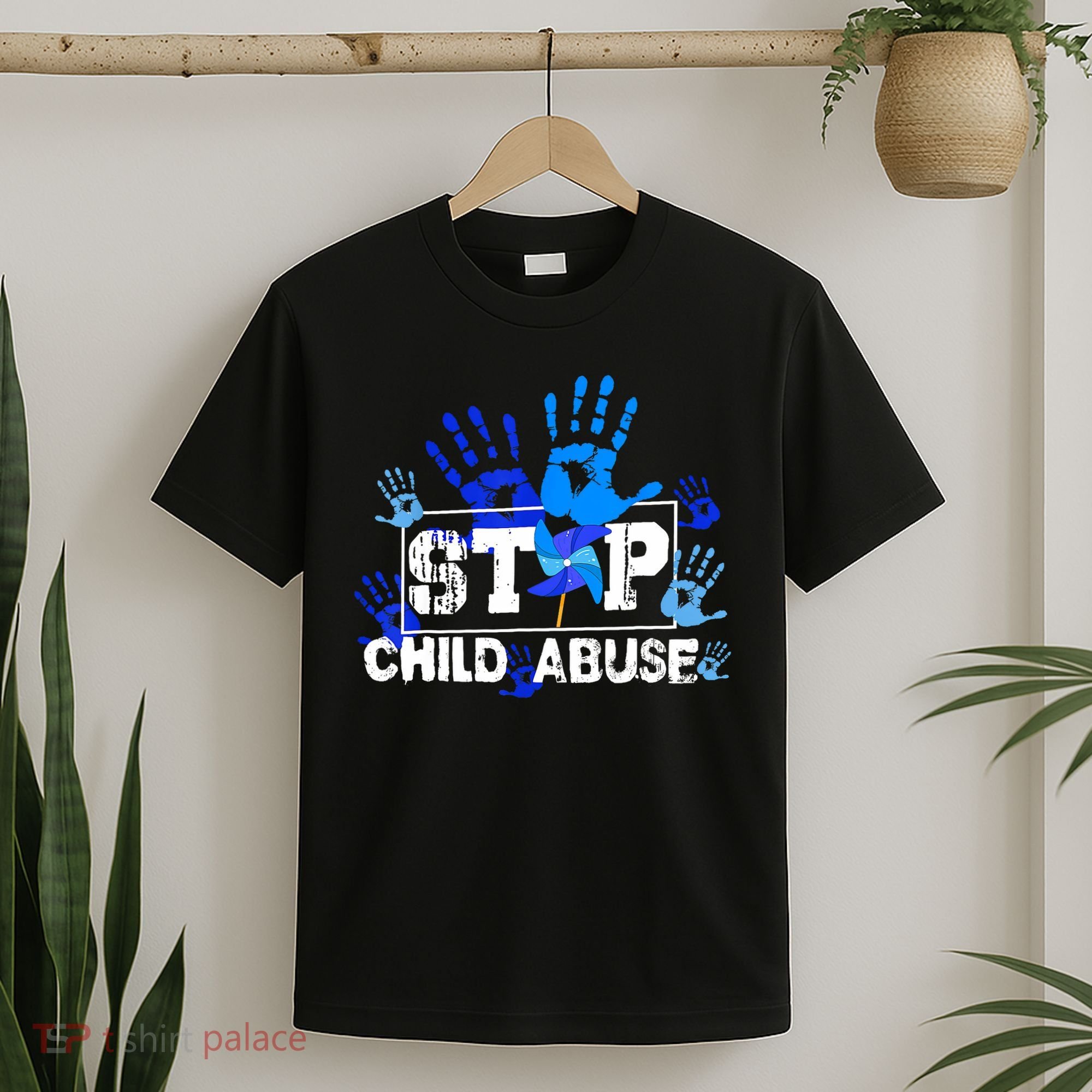 Stop Child Abuse Child Abuse Prevention Awareness Pinwheels  T-Shirt