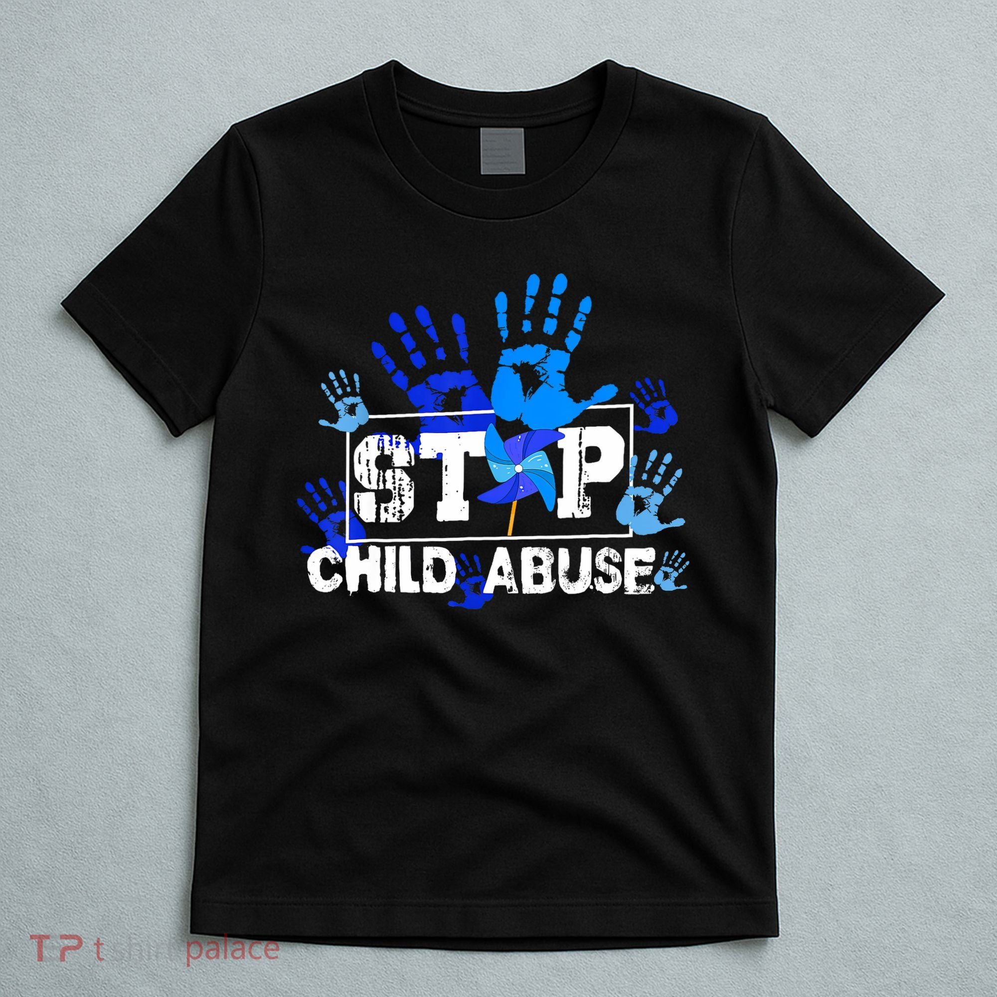 Stop Child Abuse Child Abuse Prevention Awareness Pinwheels  T-Shirt